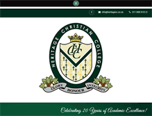 Tablet Screenshot of heritagecc.co.za